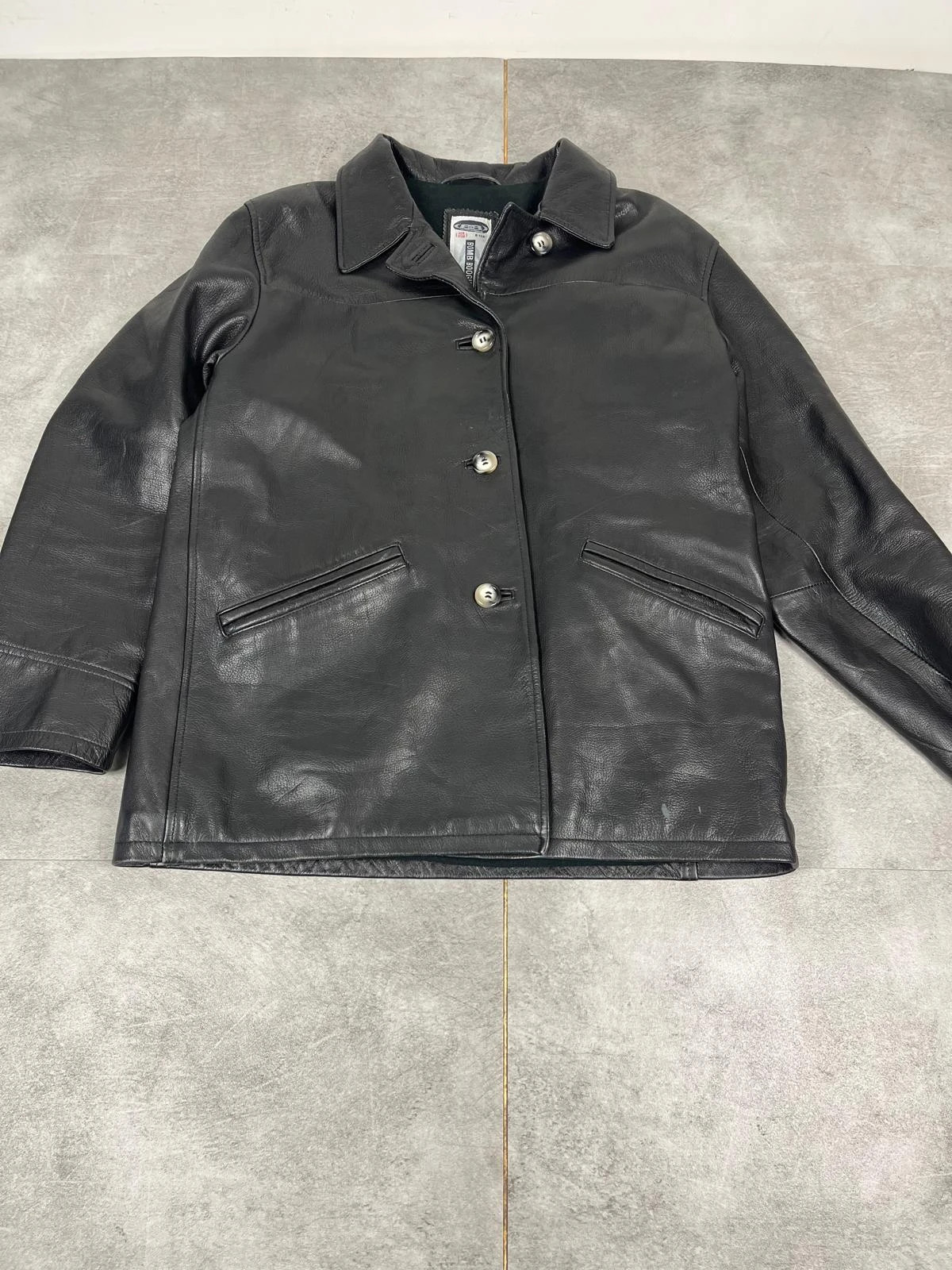 Bomb Boogie femmes veste cuir synthétique B15D taille M blouson cuir vintage noir – Bomboogie – taille M / 38 / 10