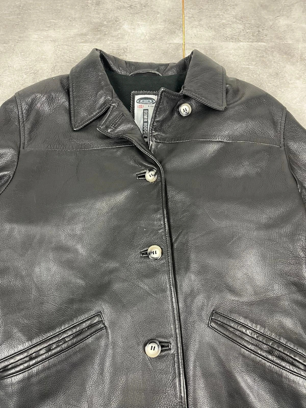 Bomb Boogie femmes veste cuir synthétique B15D taille M blouson cuir vintage noir – Bomboogie – taille M / 38 / 10 3
