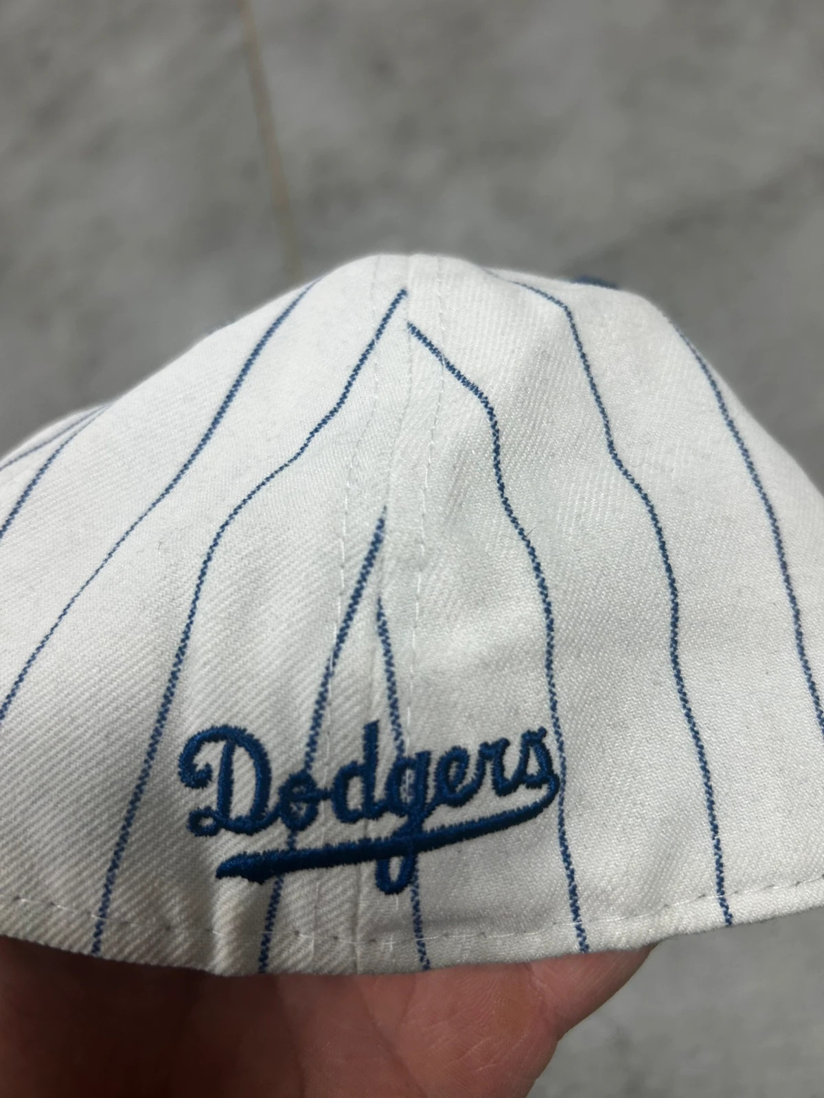 New Era hommes casquette Brooklyn Dodgers 7 1/8 baseball vintage blanc bleu – New Era – taille 58 2