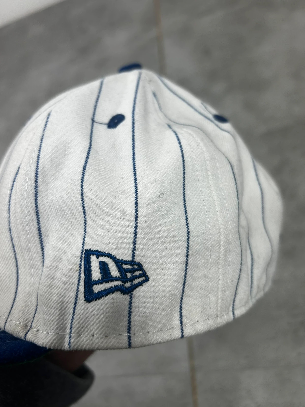 New Era hommes casquette Brooklyn Dodgers 7 1/8 baseball vintage blanc bleu – New Era – taille 58 5
