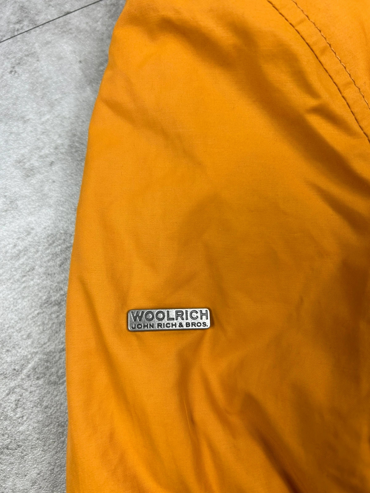 Woolrich femmes veste coupe vent imperméable ciré Polar Bomber XS Moutarde Rare éditions limitée – Woolrich – taille XS / 34 / 6 5