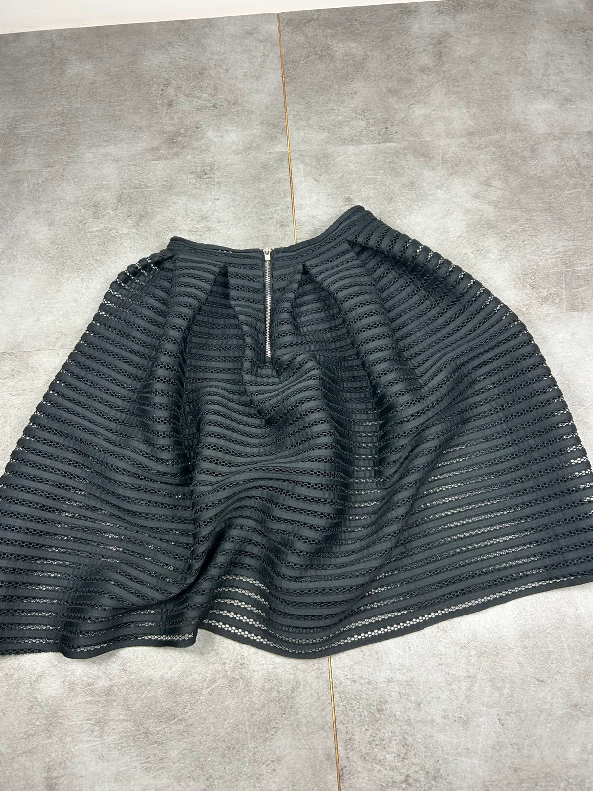 maje femme jupe évasée t1 jupe midi brodée noire élégante chic soirée – Maje – taille S / 36 / 8 2