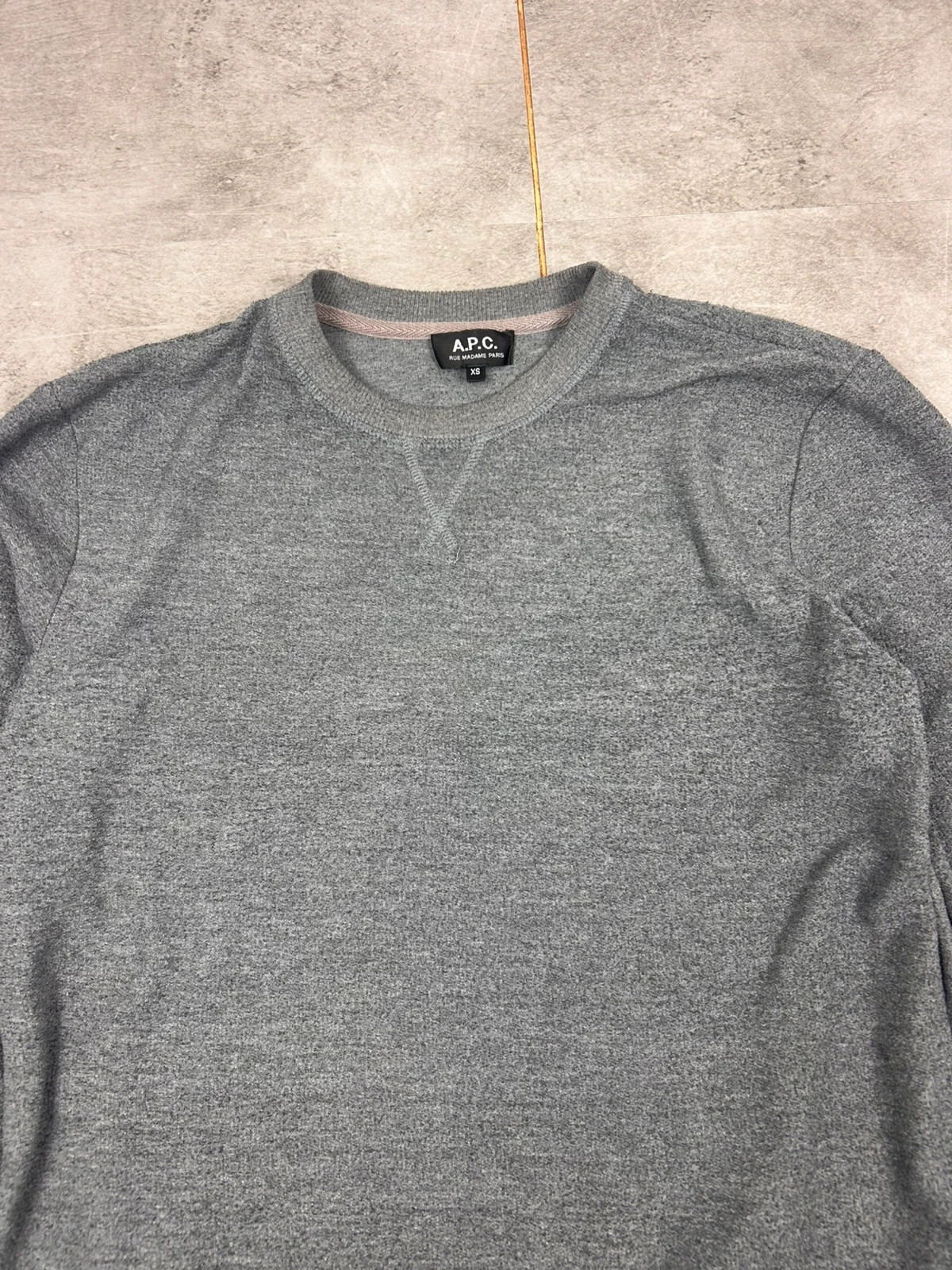 APC homme sweat XS gris jersey doux coton léger basique premium – A.P.C. – taille XS 4