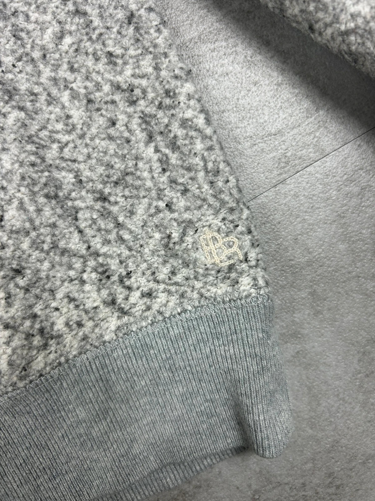 Pull Bellerose gris texturé homme/unisexe coton polyester – Bellerose – taille XS 5
