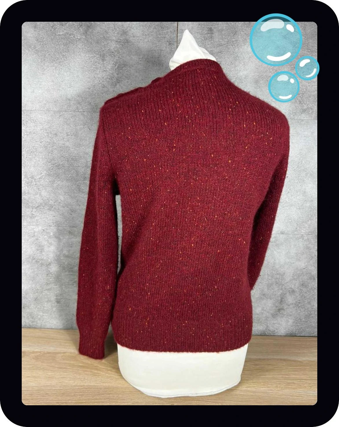 Soeur femmes pull en mailles Clovis M rouge laine alpaga boutons epaule maille epaisse hiver chaud – soeur – taille S / 36 / 8 2