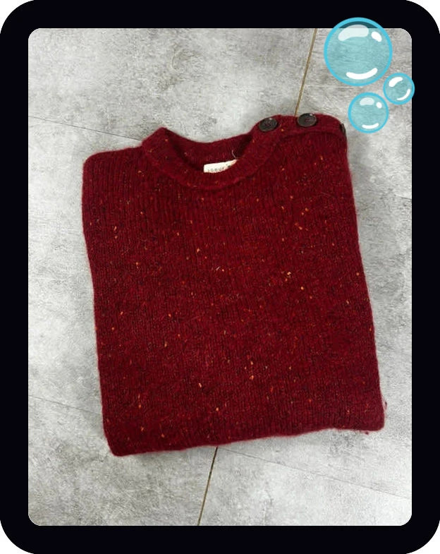 Soeur femmes pull en mailles Clovis M rouge laine alpaga boutons epaule maille epaisse hiver chaud – soeur – taille S / 36 / 8 4