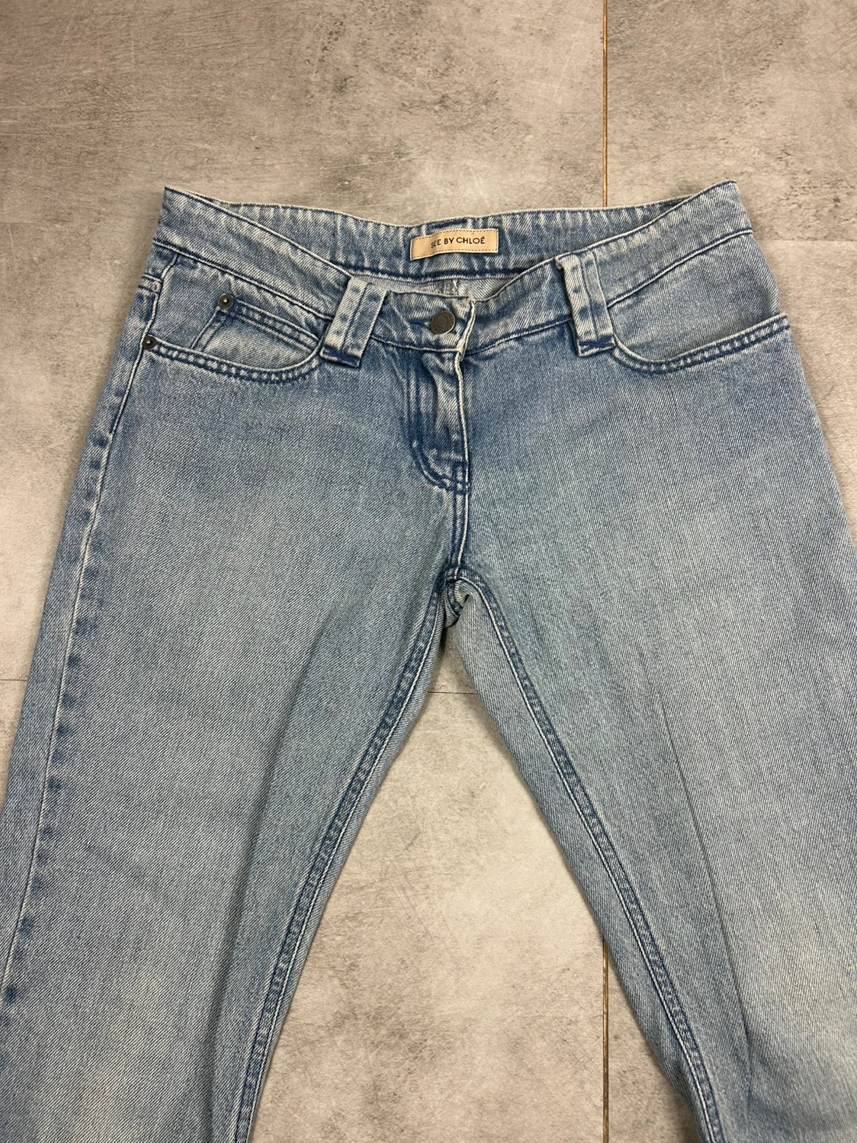 Jean See By Chloé femme 28 (FR 38) denim bleu clair coupe droite – See By Chloé – taille M / 38 / 10 4