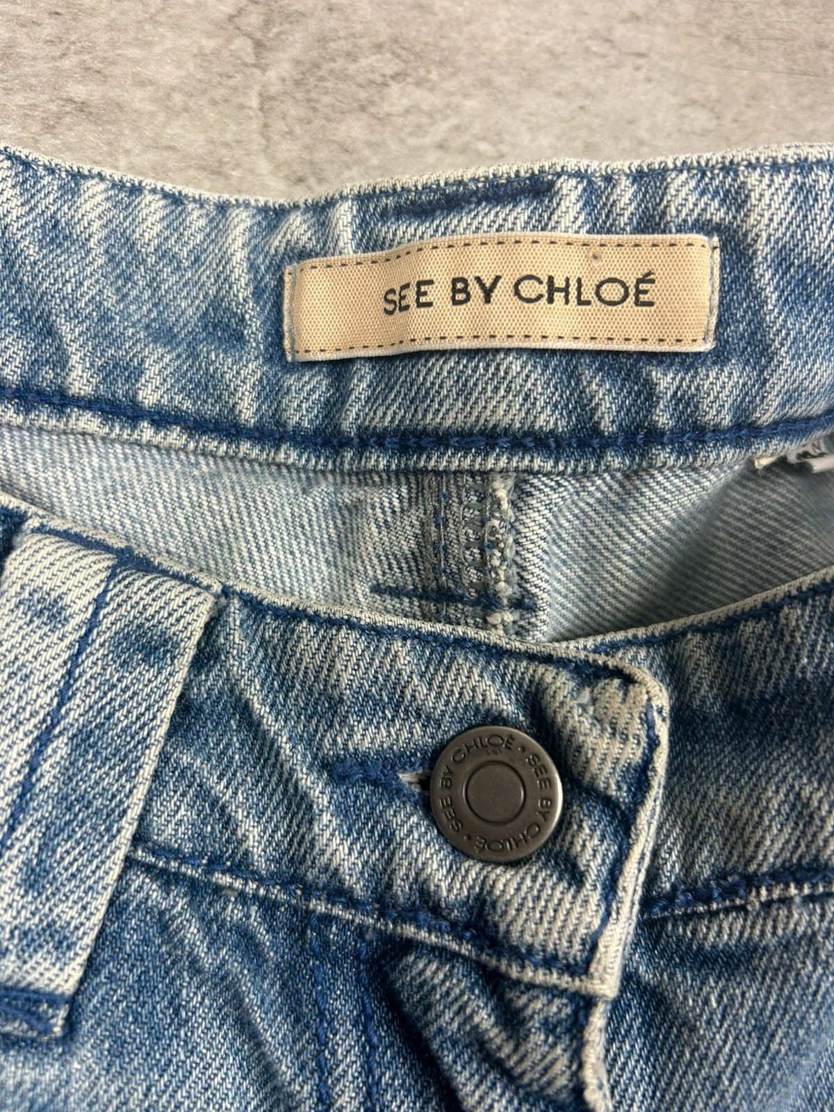 Jean See By Chloé femme 28 (FR 38) denim bleu clair coupe droite – See By Chloé – taille M / 38 / 10 5