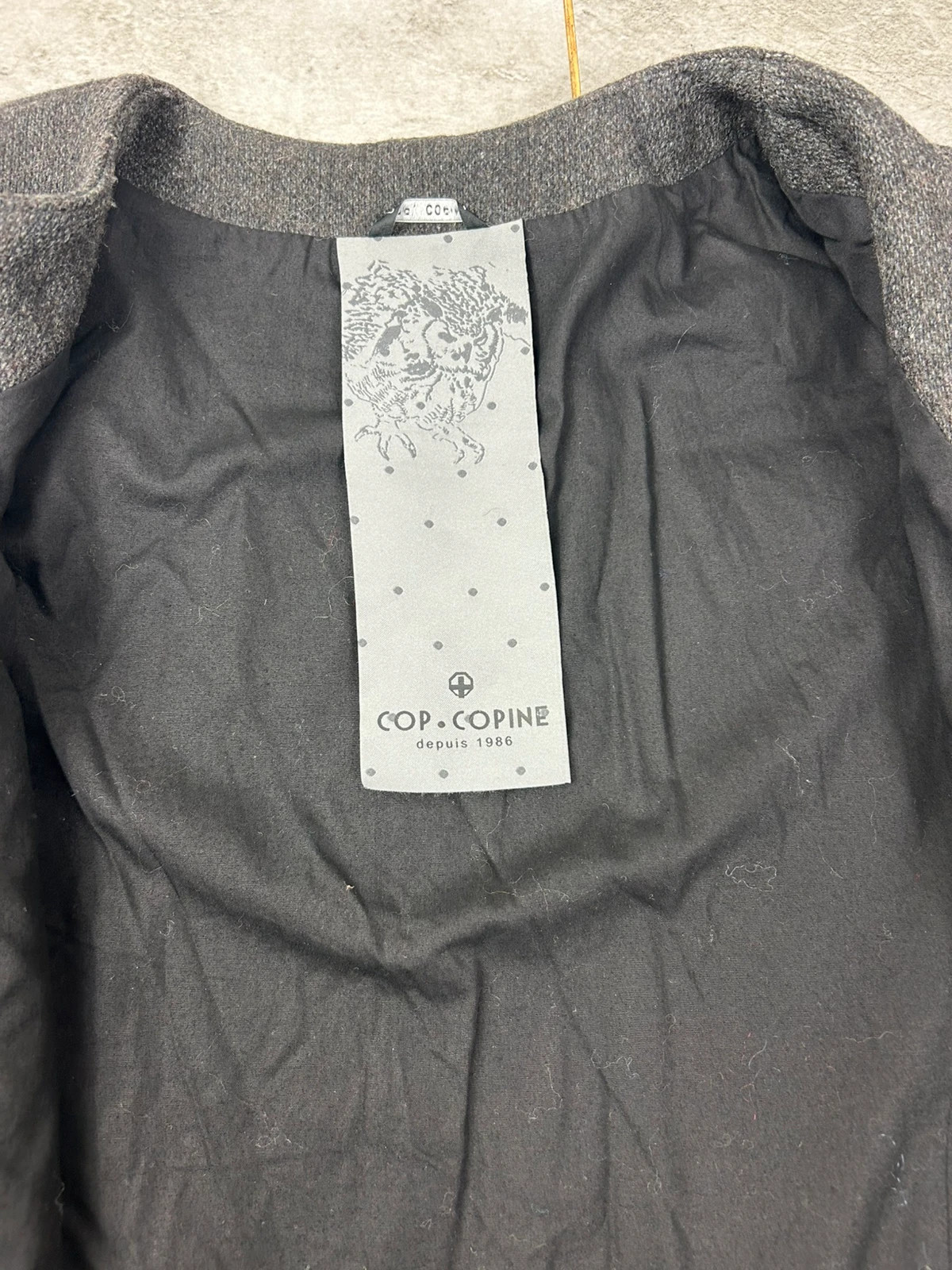 Manteau Cop Copine "Fluor" Laine Grise Chic Intemporel Femme Élégance Minimaliste – Cop Copine – taille M / 38 / 10 4