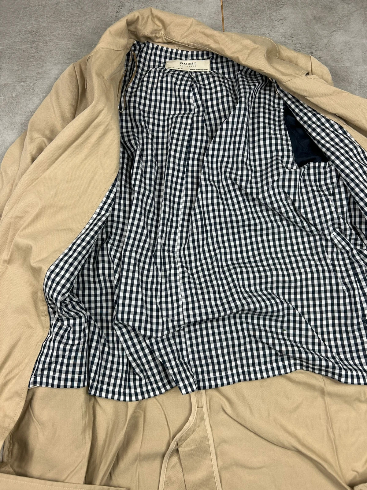 Zara femmes manteau trench coat long beige taille L – Zara – taille L / 40 / 12 4