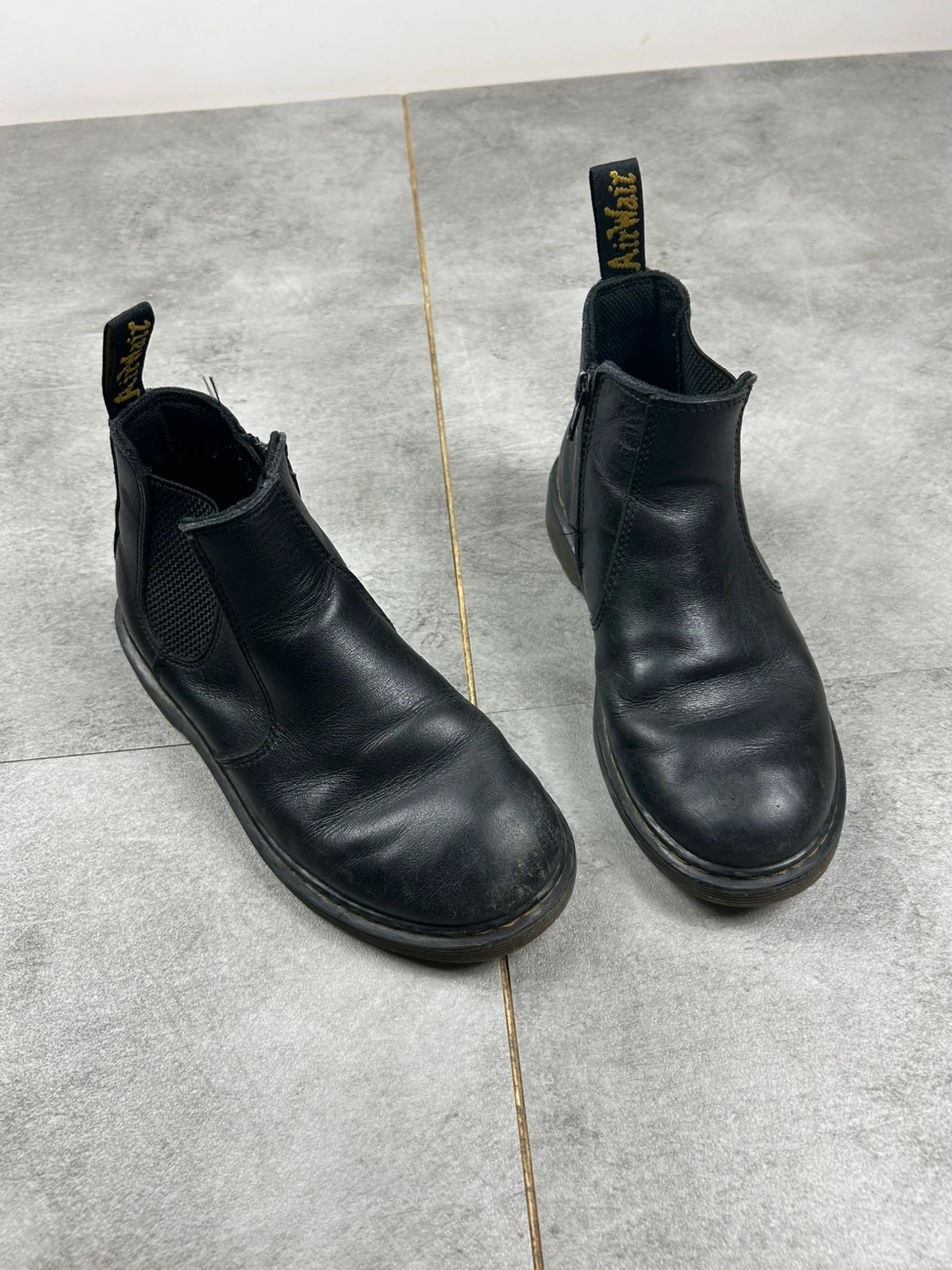 Dr. Martens Chelsea boots noires cuir femme / ado taille 34 (zippées)