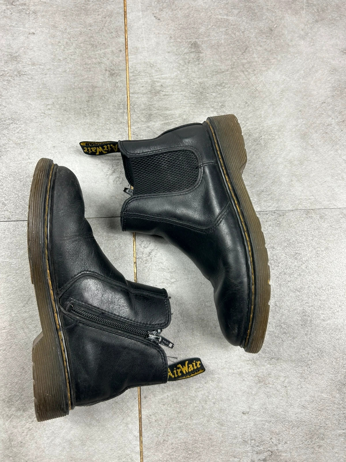 Dr. Martens Chelsea boots noires cuir femme / ado taille 34 (zippées) – Dr. Martens – taille 34 3