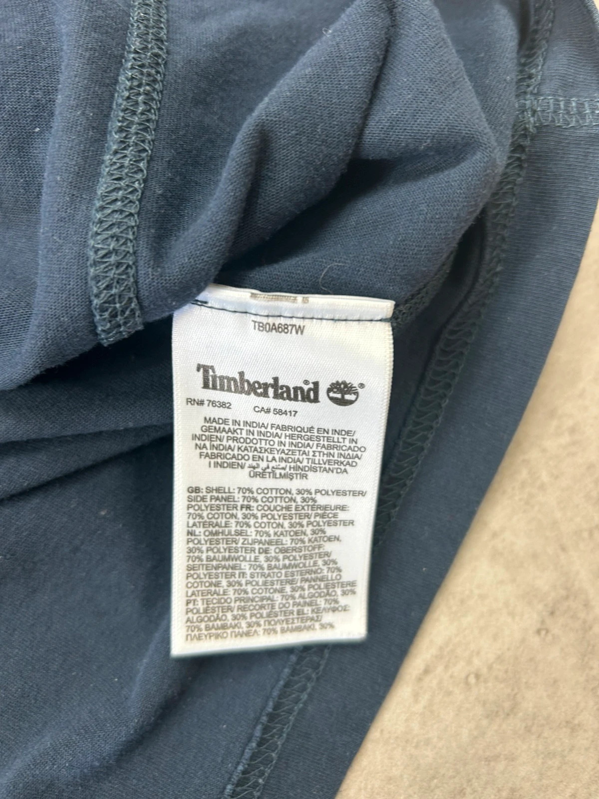 Polo Timberland homme bleu marine - Taille S – Timberland – taille S 5