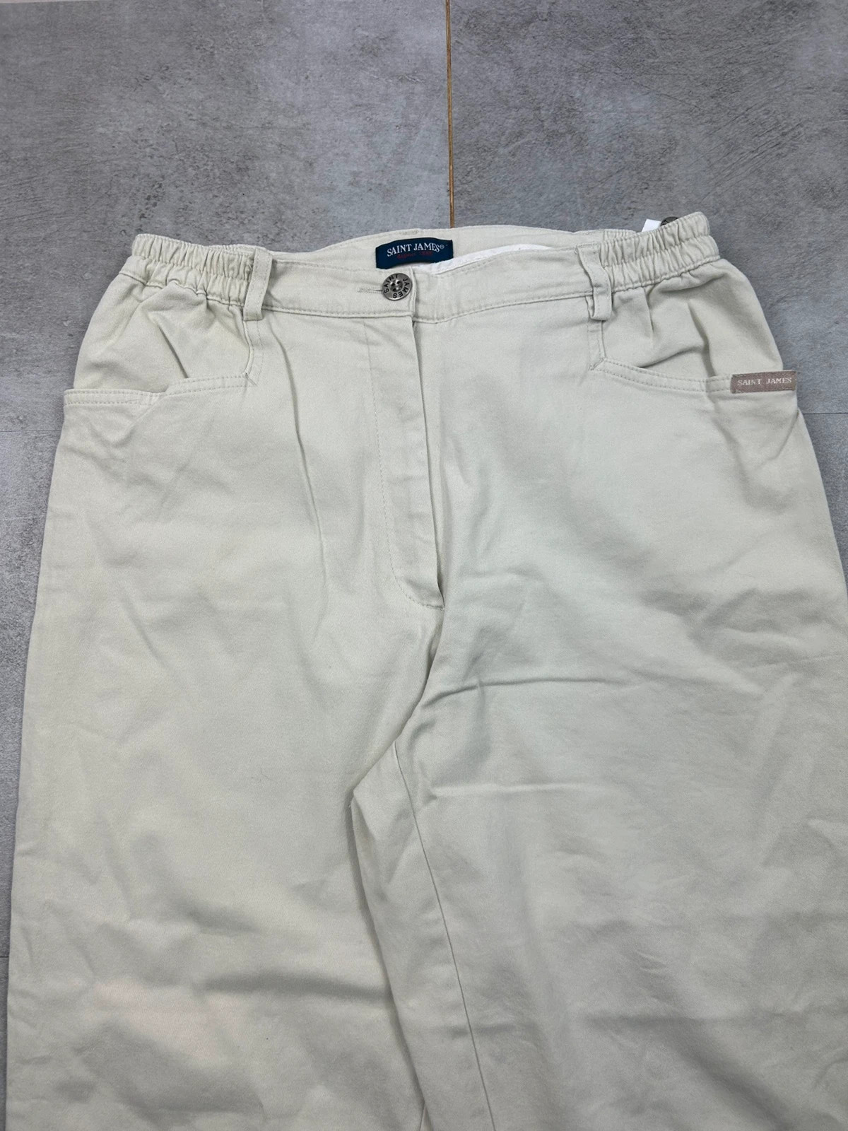 Saint James femmes panta court jambes larges beige taille 42 – Saint James – taille XL / 42 / 14 4