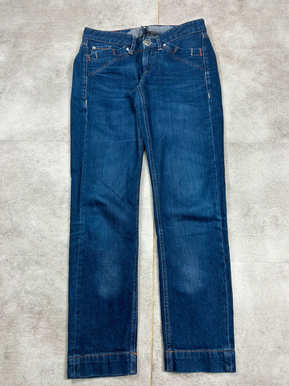 Jean Marithé François Girbaud femme vintage taille basse coupe droite denim brut 26X – Marithé + François Girbaud – taille S / 36 / 8 2