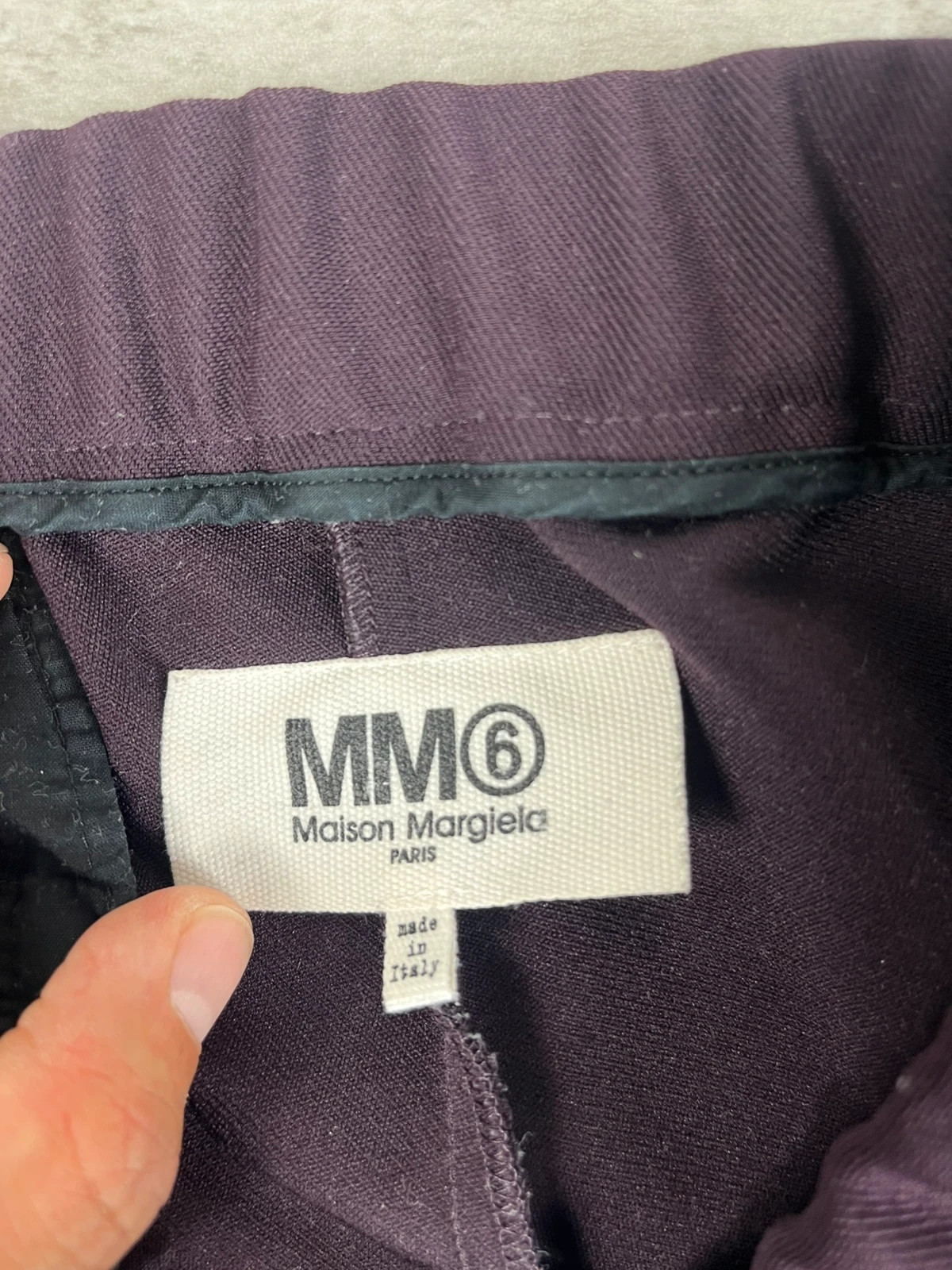 MM6 Maison Margiela femmes pantalon taille 44 violet prune tailoring minimaliste luxe – MM6 Maison Margiela – taille XXL / 44 / 16 4