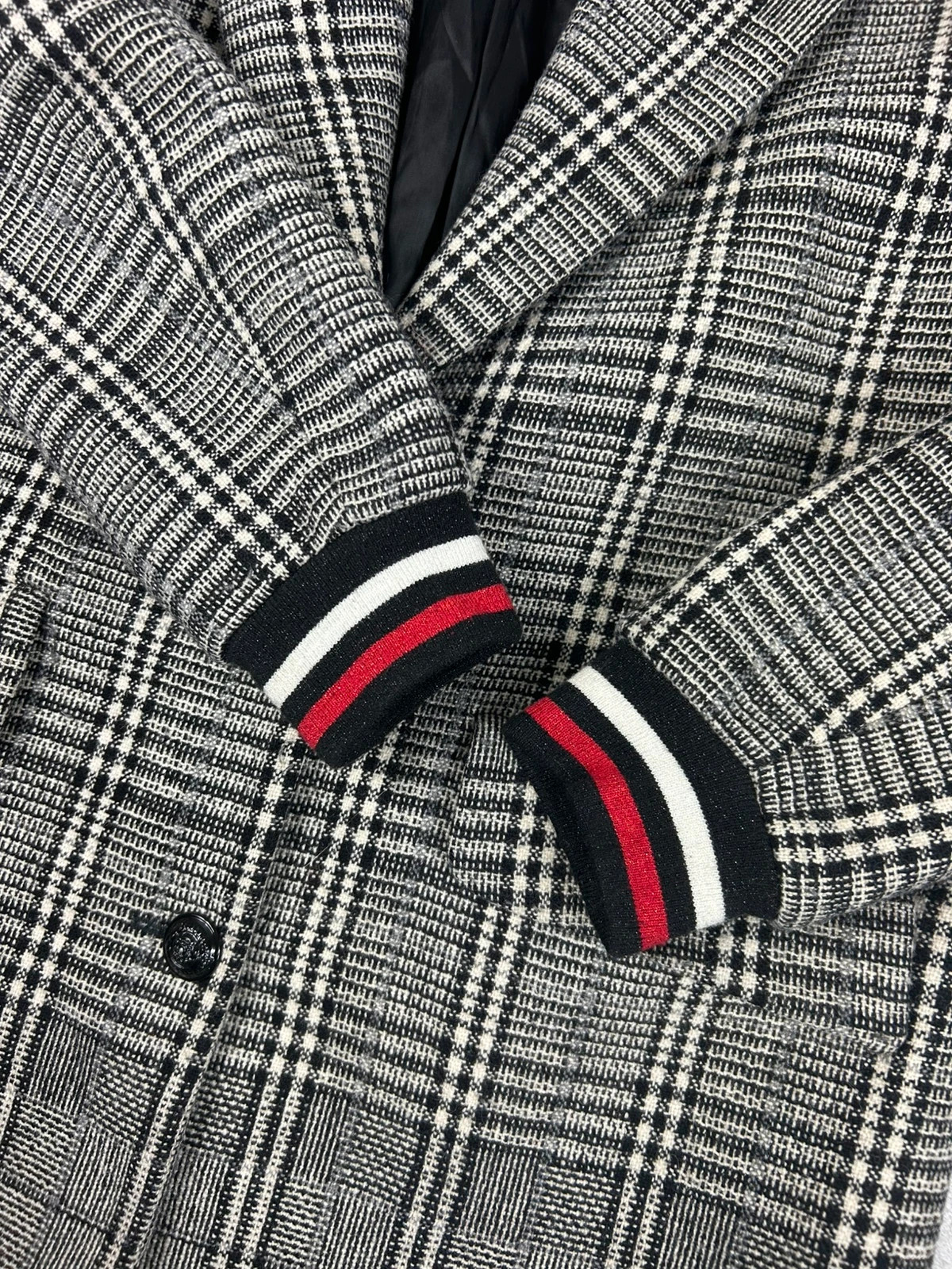 ba&sh femmes manteau long carreaux taille 0 XS S noir blanc laine style blazer oversize chic – Ba&sh – taille XS / 34 / 6 4