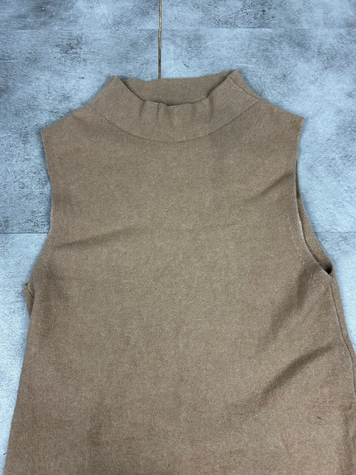 Massimo Dutti femmes robe maille laine taille S beige camel midi minimaliste chic – Massimo Dutti – taille S / 36 / 8 3