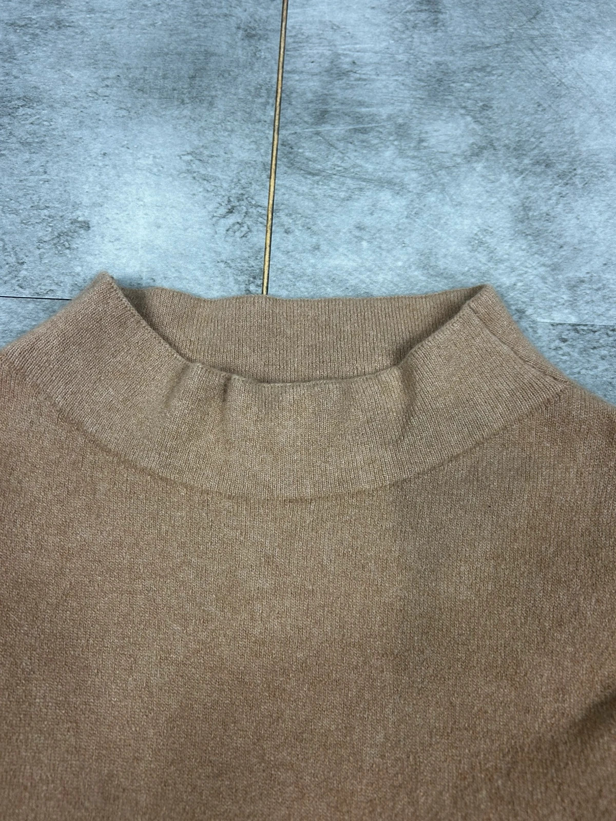 Massimo Dutti femmes robe maille laine taille S beige camel midi minimaliste chic – Massimo Dutti – taille S / 36 / 8 4
