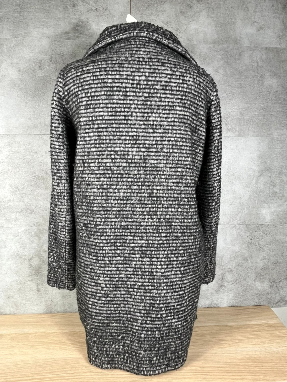 Herno femmes manteau laine texturé taille M oversize gris chiné luxe italien – Herno – taille M / 38 / 10 3