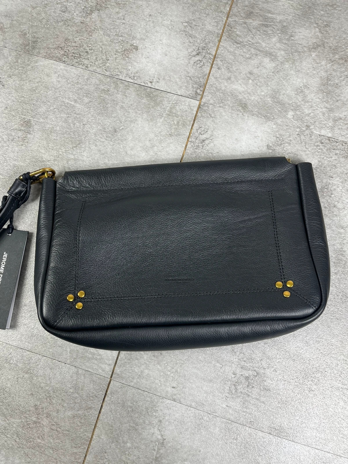 Jerome Dreyfuss femmes pochette clic clac cuir noir brass neuf luxe designer – Jérôme Dreyfuss 2