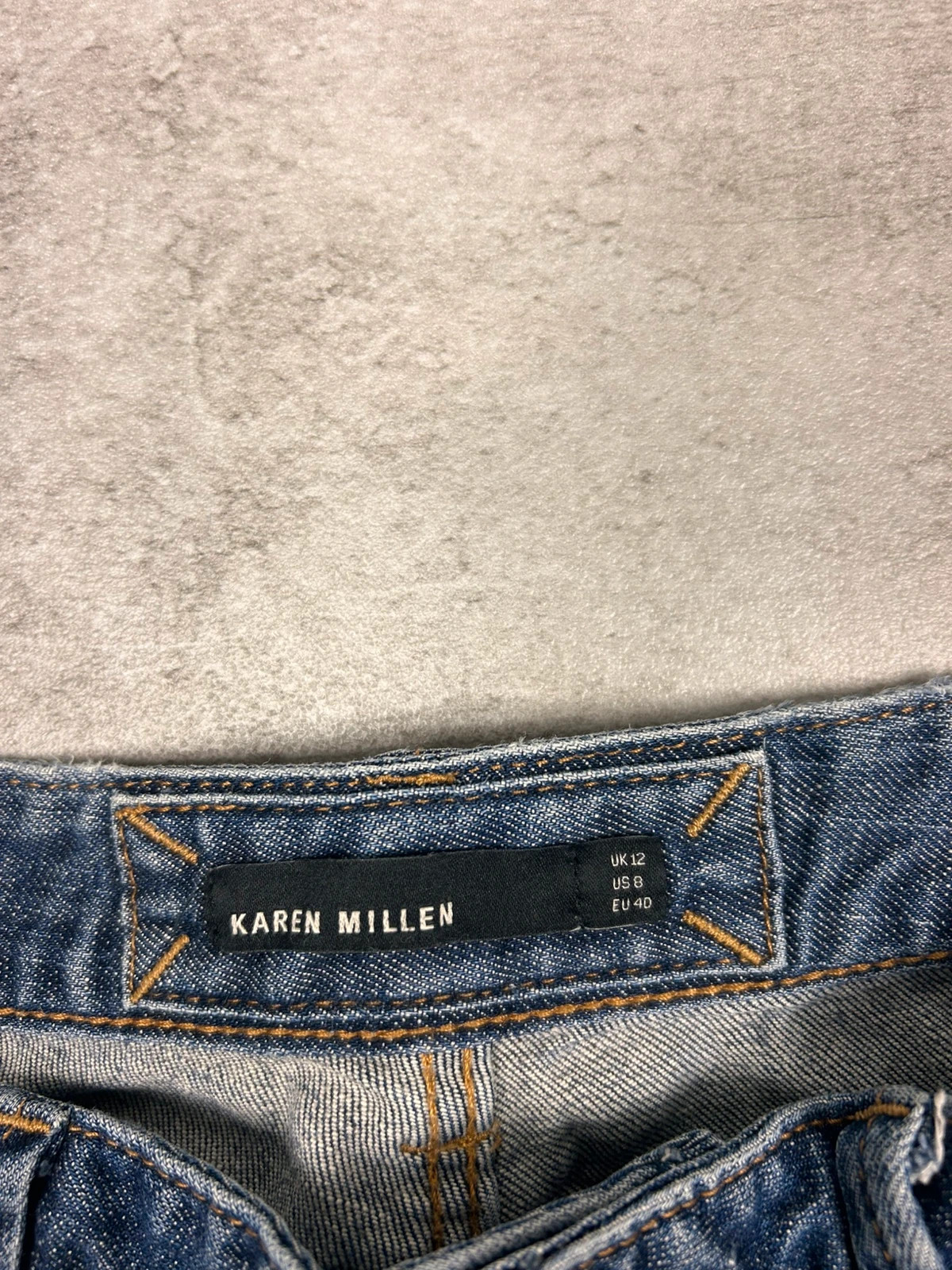 Karen Millen femme jean slim taille 40 denim vintage bleu – Karen Millen – taille L / 40 / 12 4