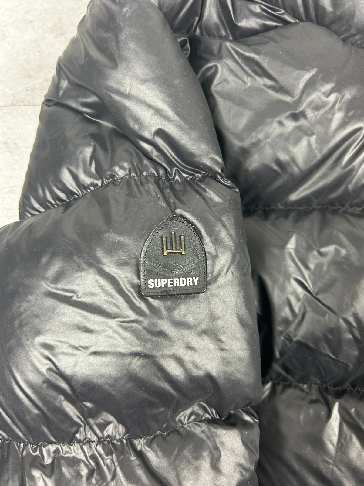 Superdry femmes doudoune courte duvet taille S noir glossy hiver streetwear – Superdry – taille S / 36 / 8 4
