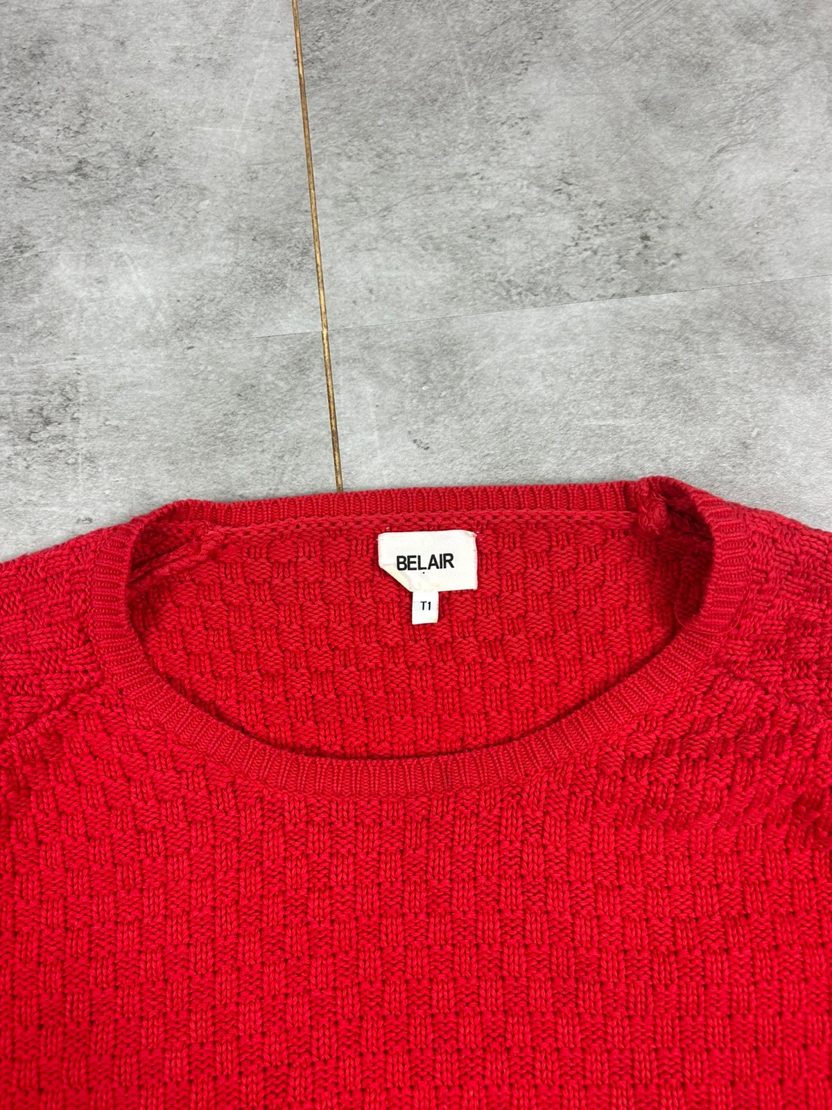 Belair femmes pull en maille modèle Pansy T1/S 100% coton maille texturée zips look moderne – Belair – taille S / 36 / 8 3