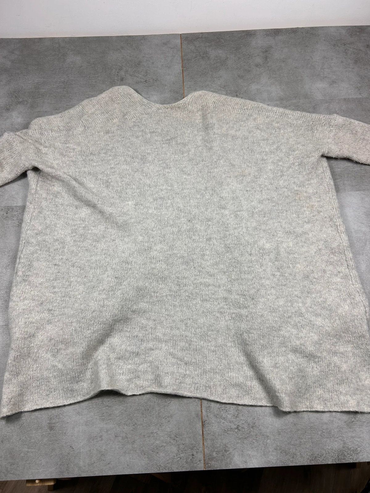 American Vintage femme cardigan long TU laine mohair poches gris clair – American Vintage – taille Taille unique 2