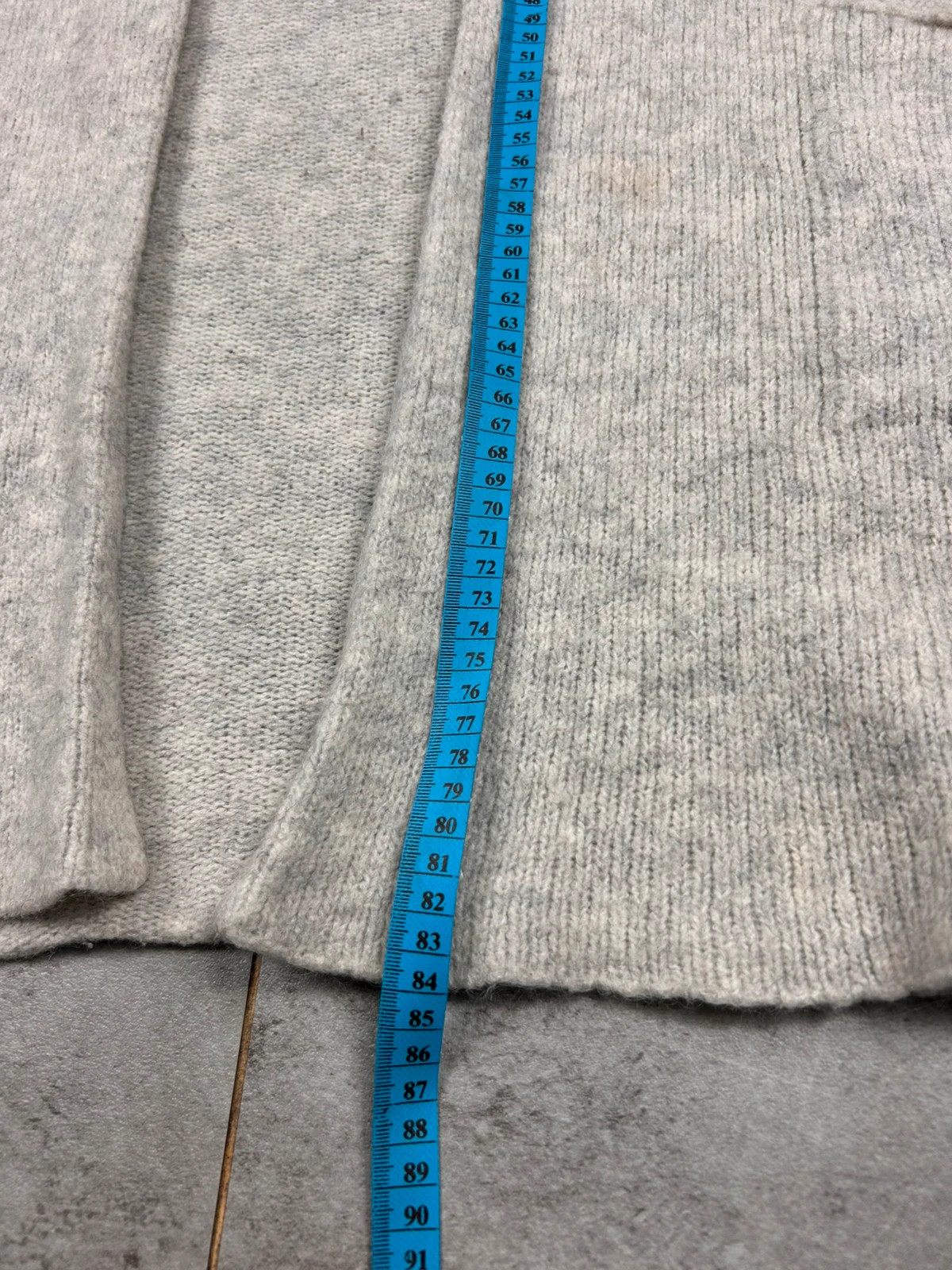 American Vintage femme cardigan long TU laine mohair poches gris clair – American Vintage – taille Taille unique 5