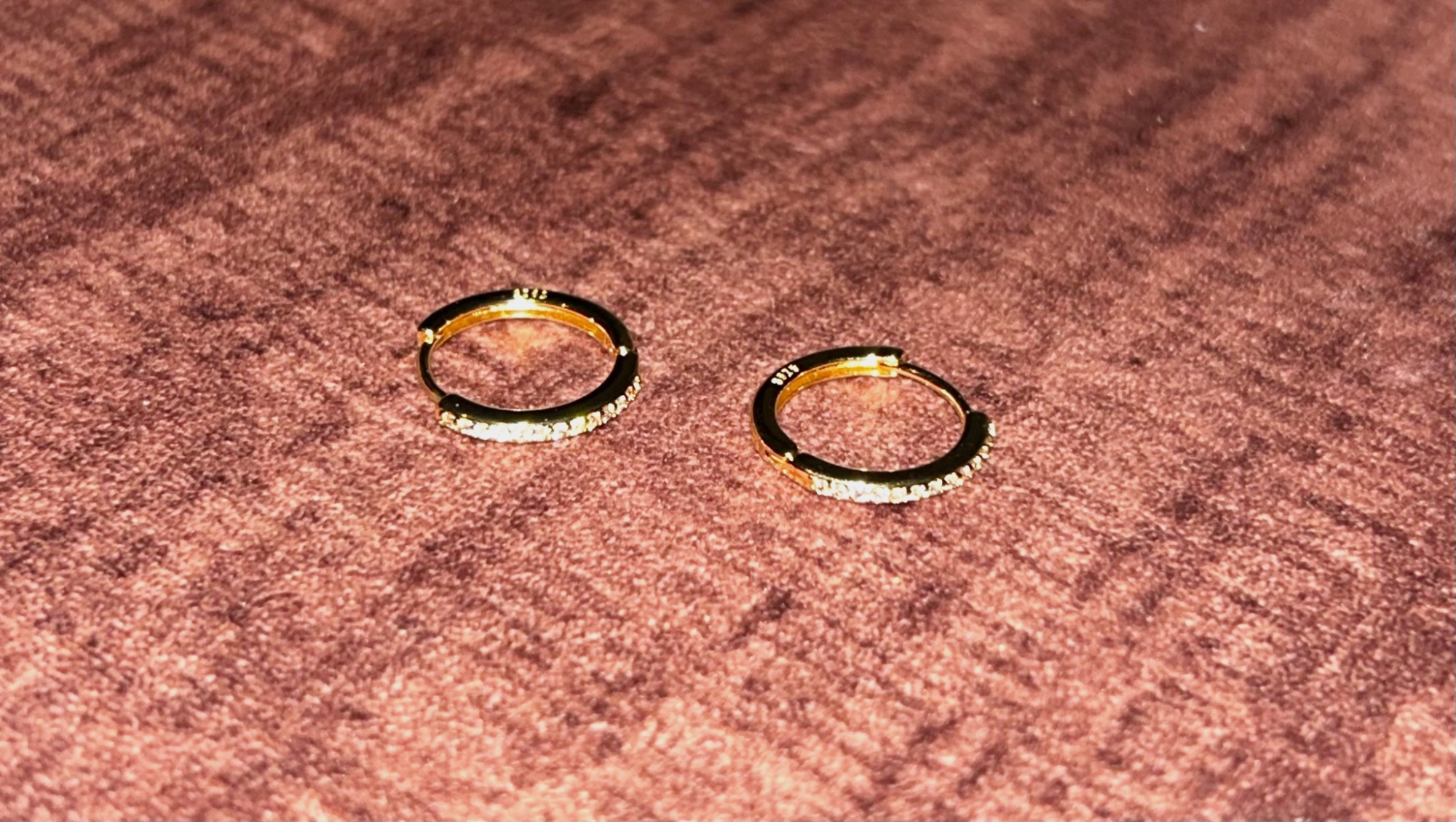 Boucles d’oreilles doré en argent s925