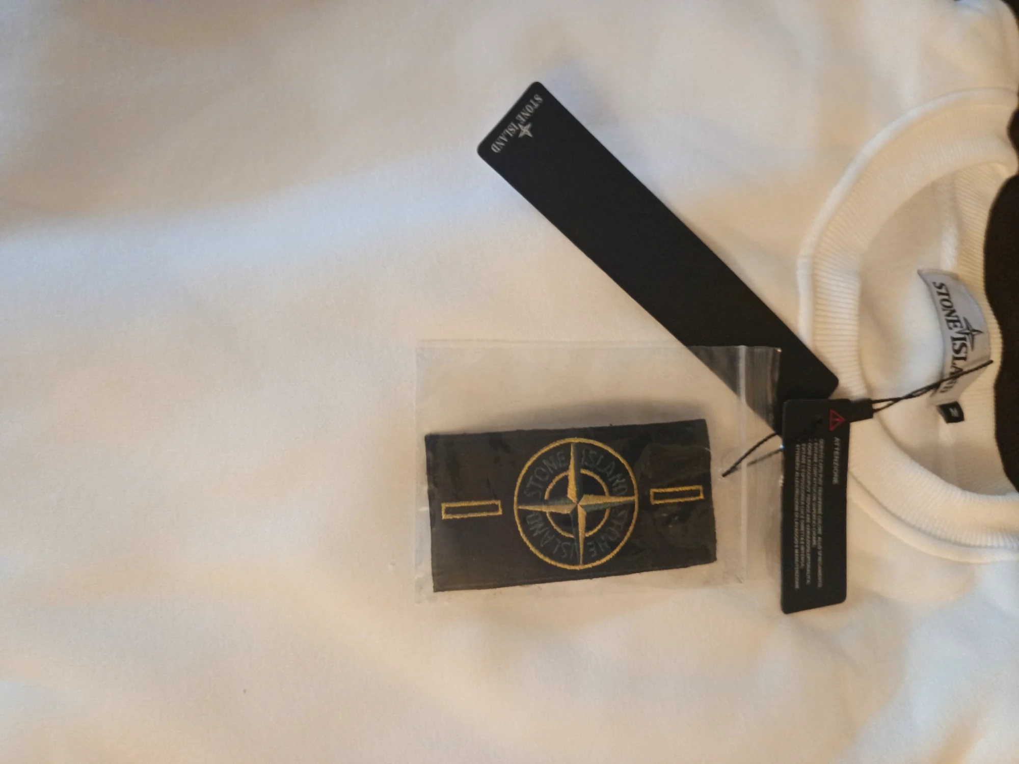 Pull stone island blanc