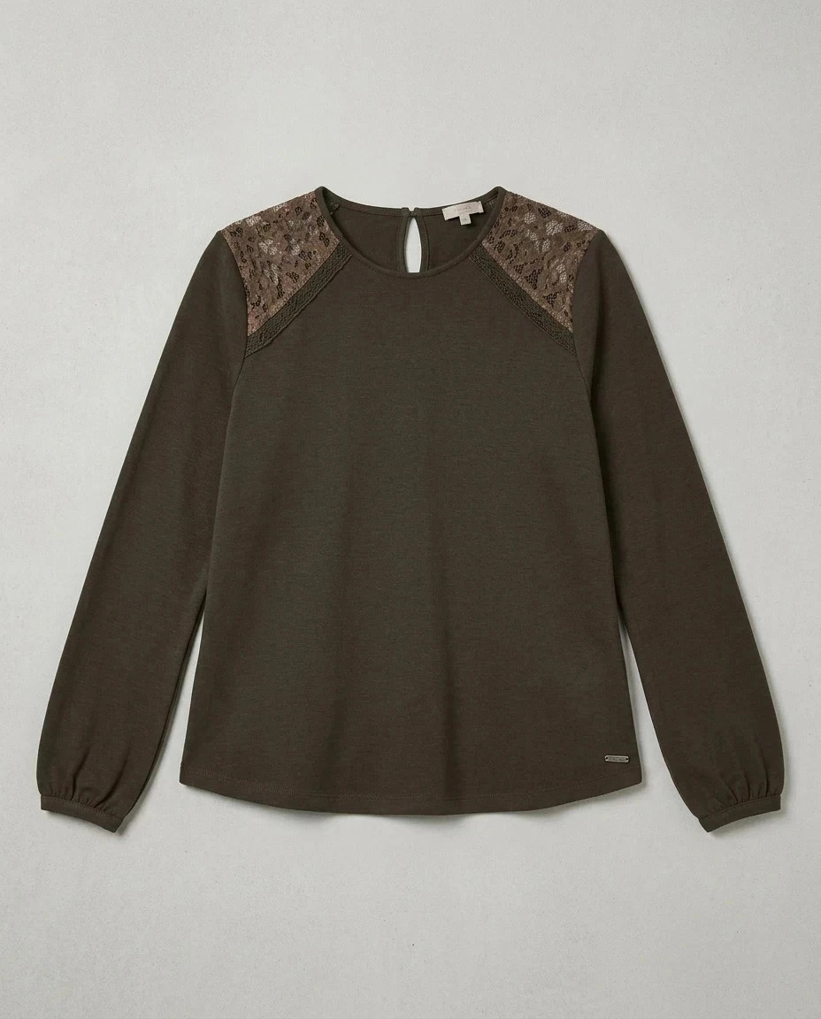 Lee Cooper pull blouse épaules Dentelle taille L lot456