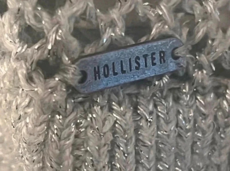 Pull ajouré Hollister gris chiné taille M – Hollister – taille M / 38 / 10 4