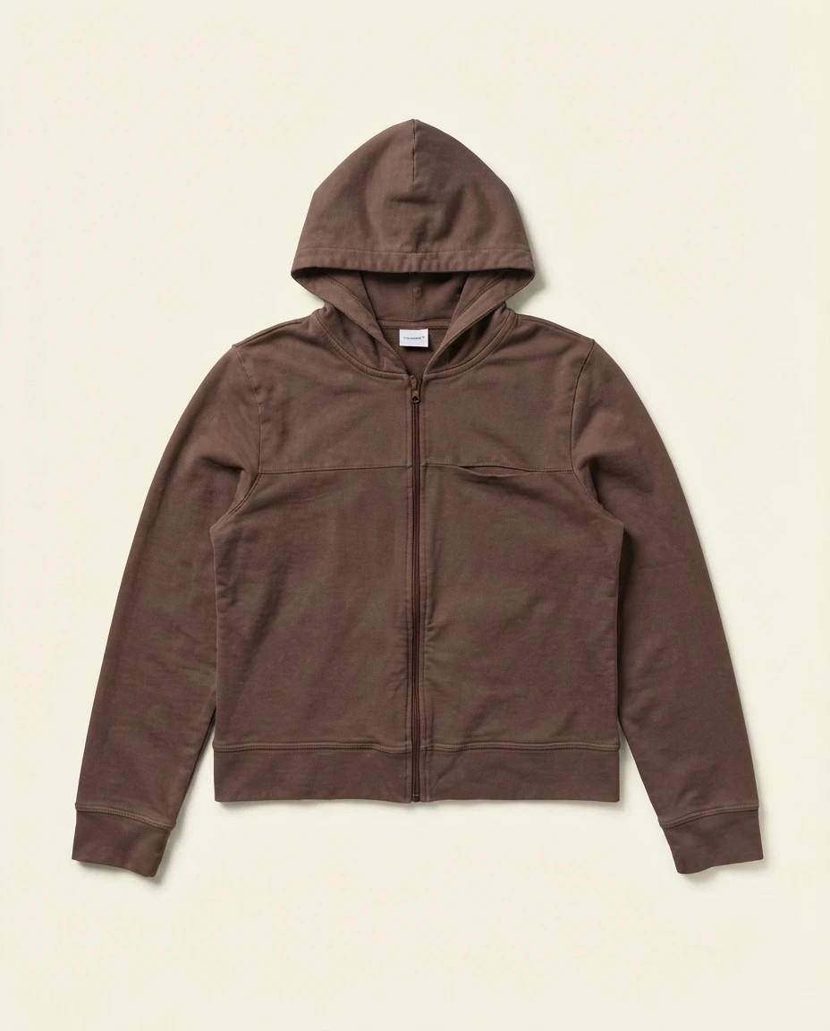 Gilet zippé à capuche Reebok marron taille L