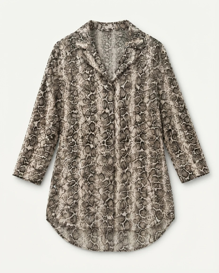 Chemisier imprimé serpent New Collection taille M lot80