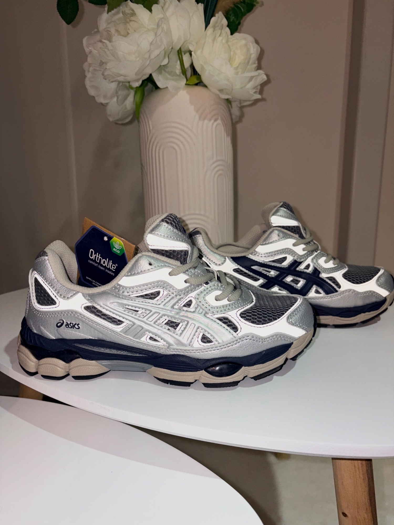 Baskets Asics GEL Gris et Bleu