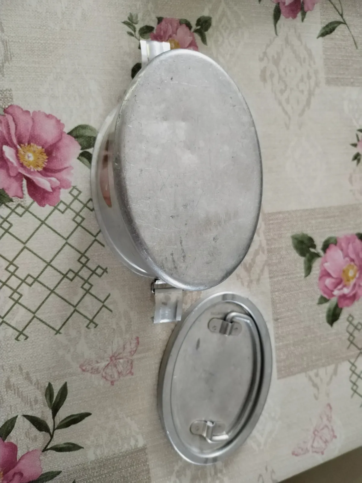 Ancienne gamelle vintage rétro en aluminium pur années 1945 /1970.  – Le grand tétras. 5