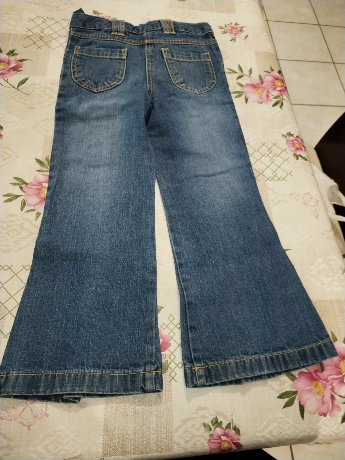 Joli pantalon fille en jeans vintage fin années 90, 5 ans.  – Vanille fraise – taille 5 ans 3