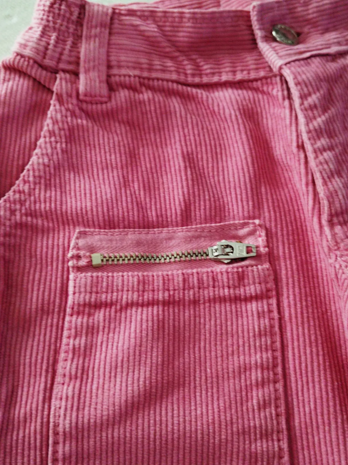 Joli pantalon fille rose vintage en velours côtelé large sur le bas, 22 mois /92 – Rilumar – taille 24 mois 3