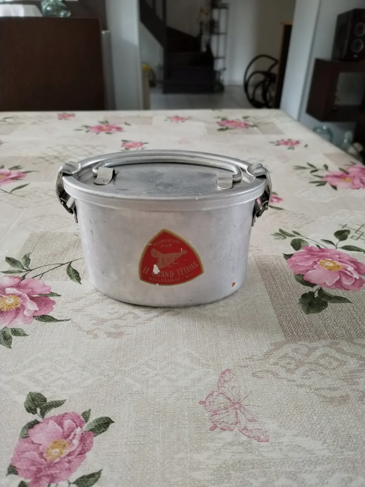 Ancienne gamelle vintage rétro en aluminium pur années 1945 /1970.  – Le grand tétras. 2