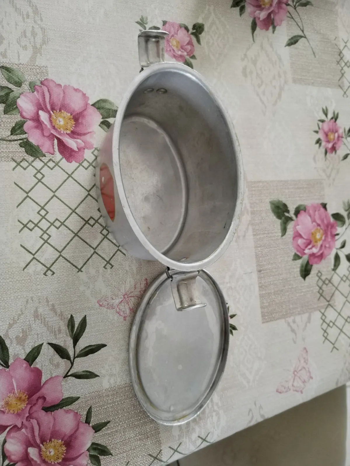 Ancienne gamelle vintage rétro en aluminium pur années 1945 /1970.  – Le grand tétras. 4