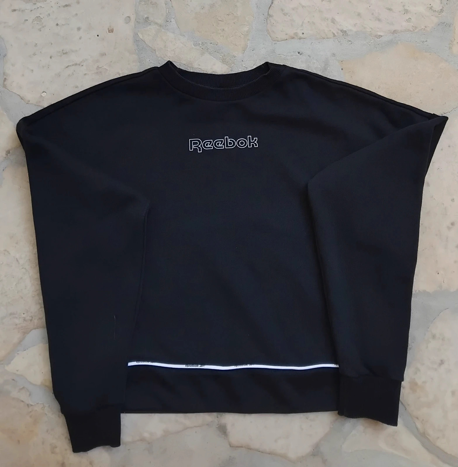 Sudadera crop top Reebok vintage y2k mujer talla S