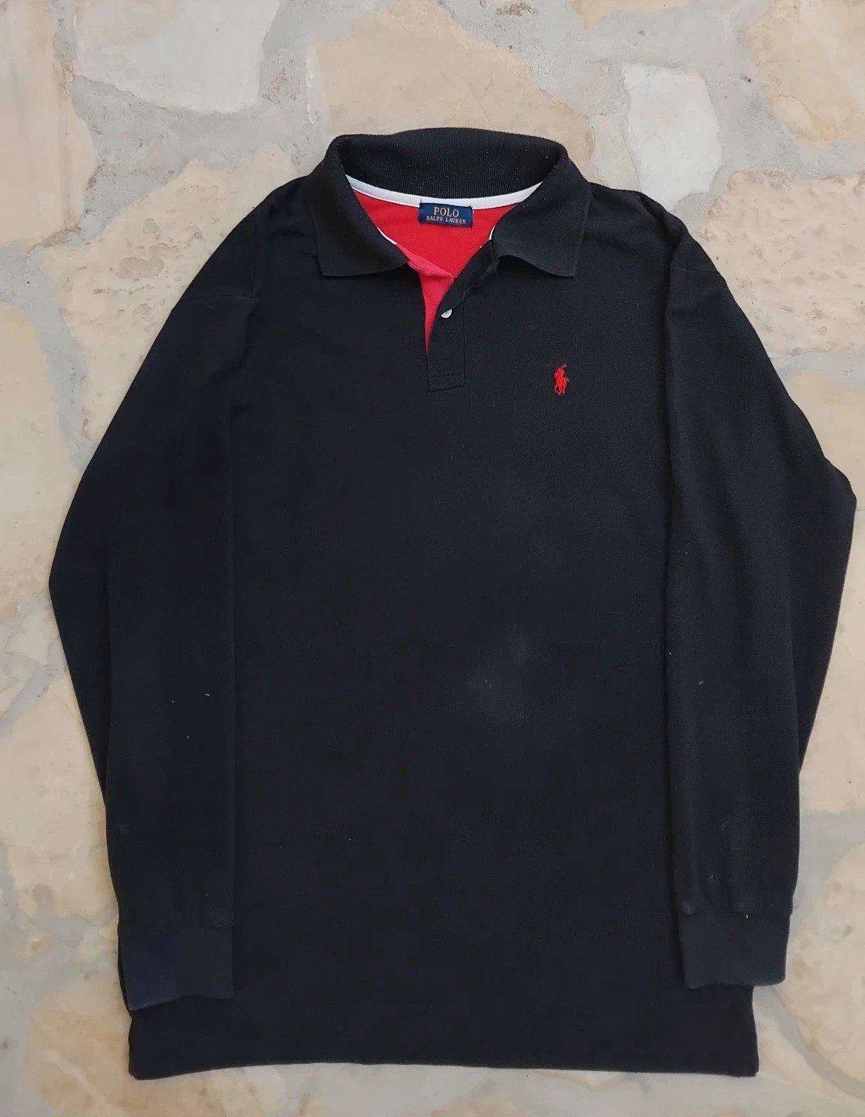 Polo largo Ralph Lauren vintage hombre talla L