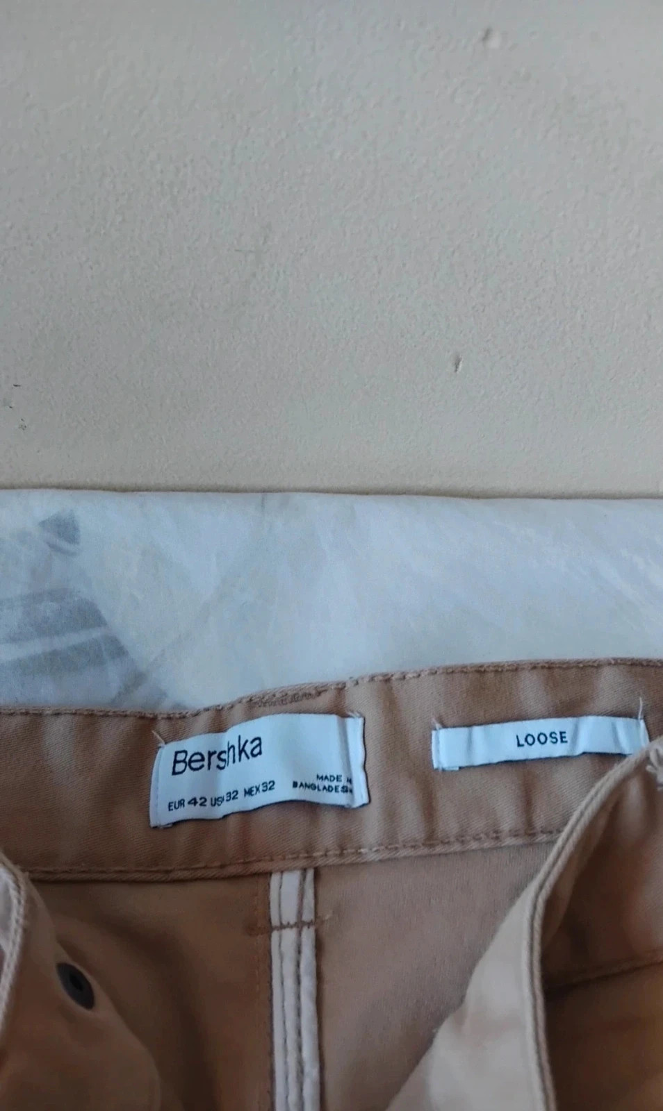 Pantalón largo cargo loose fit Bershka hombre talla 42 – Bershka – taille W32 | FR 42 5