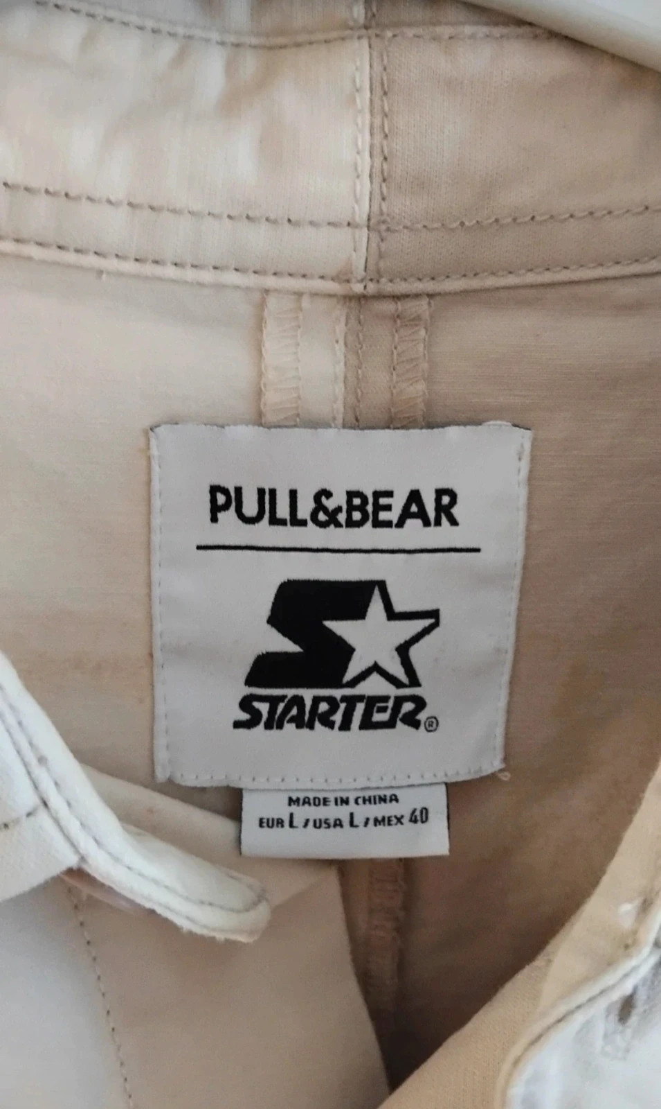 Sobrecamisa Pull & Bear x Starter hombre talla L – Pull & Bear – taille L 2