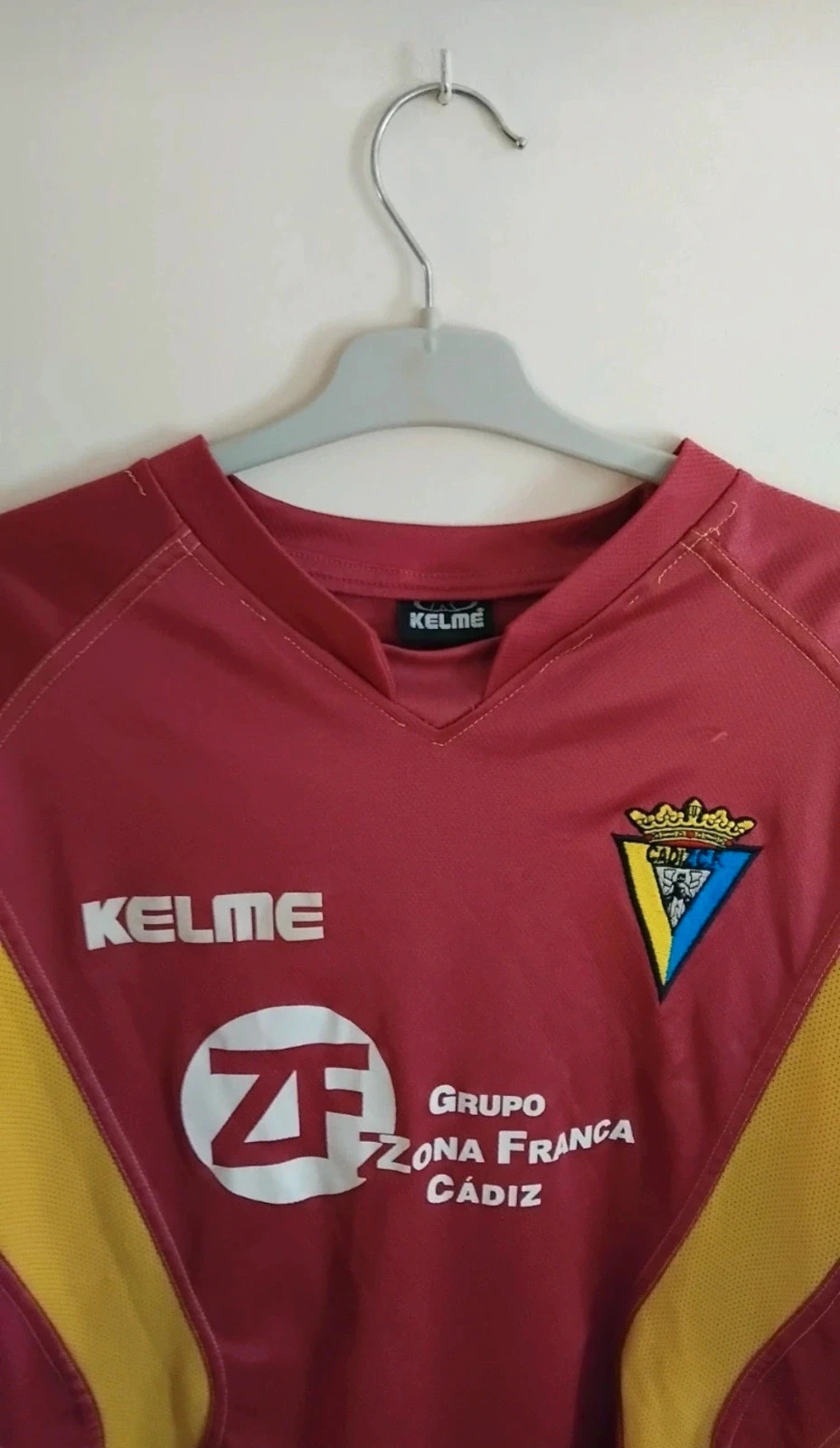 Camiseta Cádiz C.F 03/04 original talla XL – KELME – taille XL 3