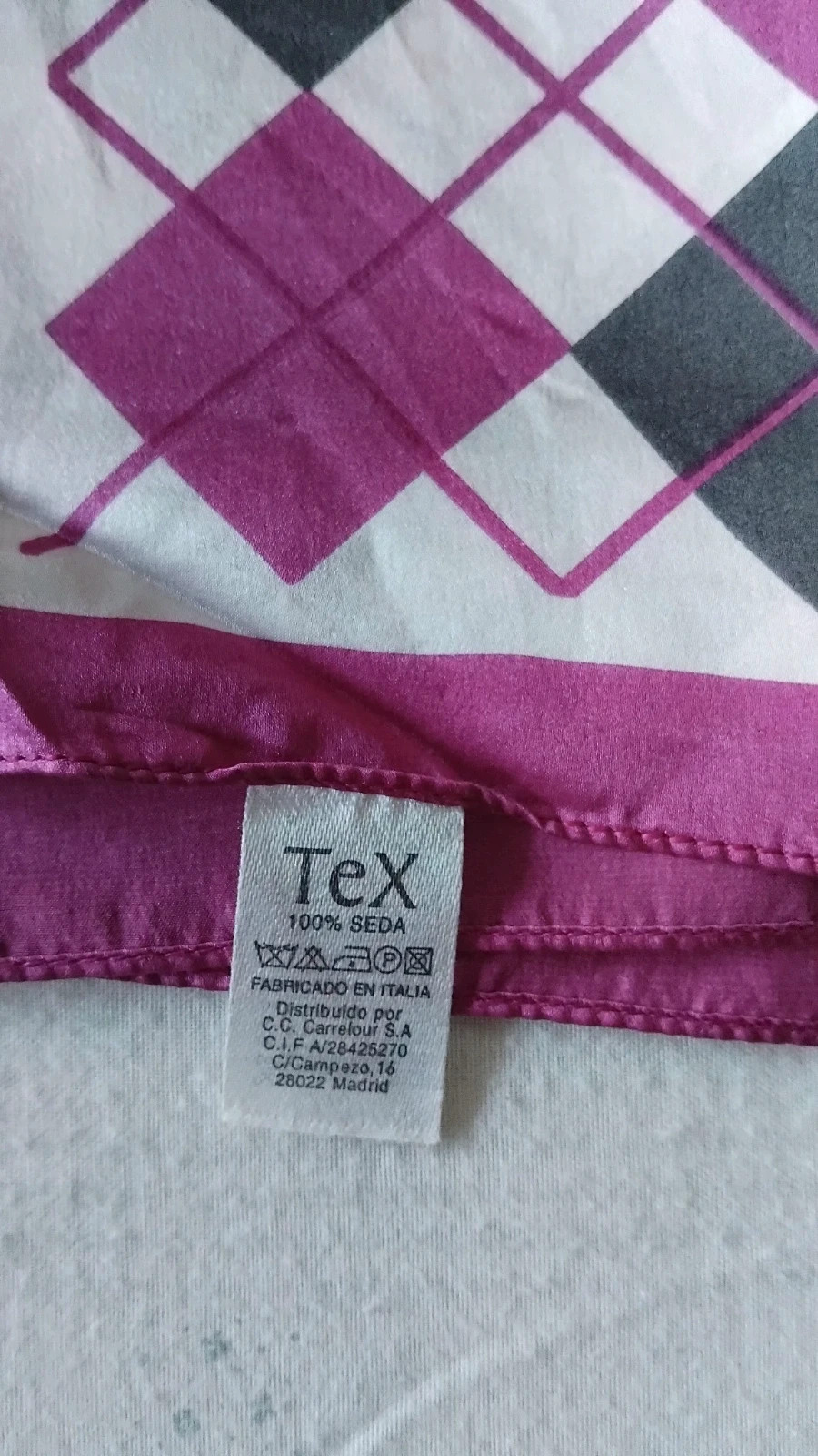 Pañuelo vintage seda mujer Tex 50 cm – TEX 3