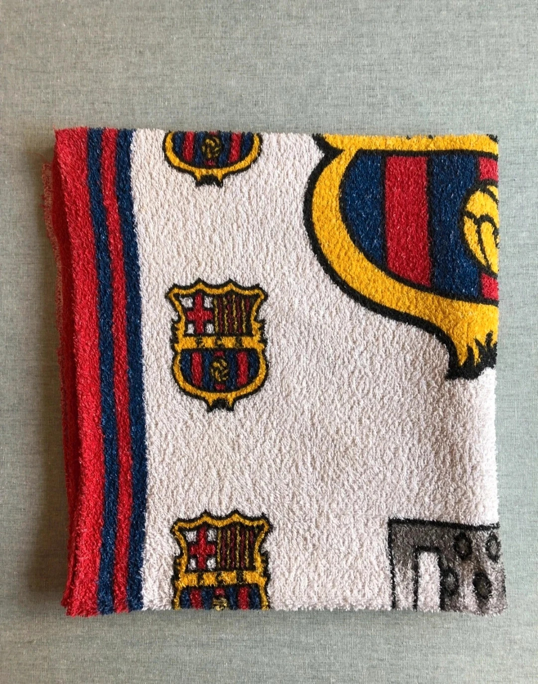 Toalla F.C Barcelona vintage doblete Dream Team.
