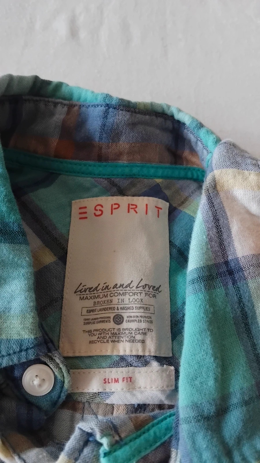 Camisa cuadros bolsillos Esprit hombre talla S/M – Esprit – taille M 3